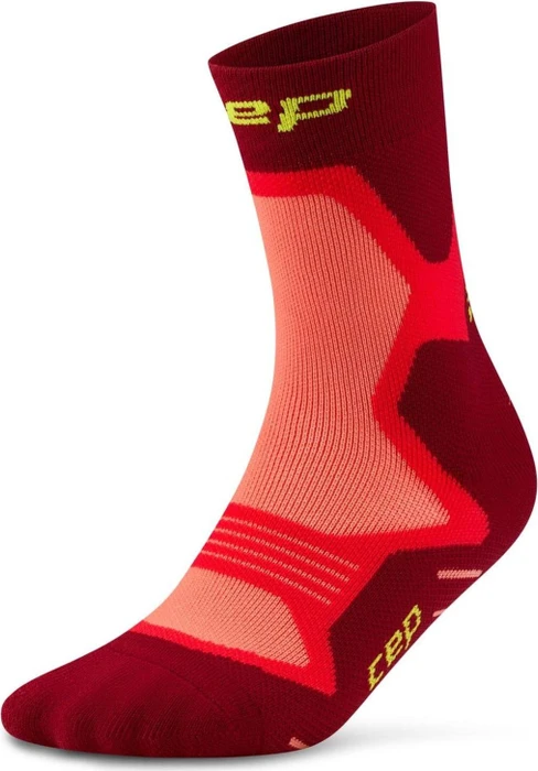 CEP Core Run Cushion Mid Laufsocken rot