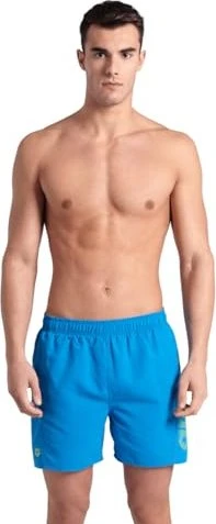 Arena Fundamentals Logo R Badeshorts blue lake/soft green (Herren)