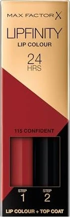 Max Factor Lipfinity Lip Colour 24h Lippenstift 115 confident, 4.2ml