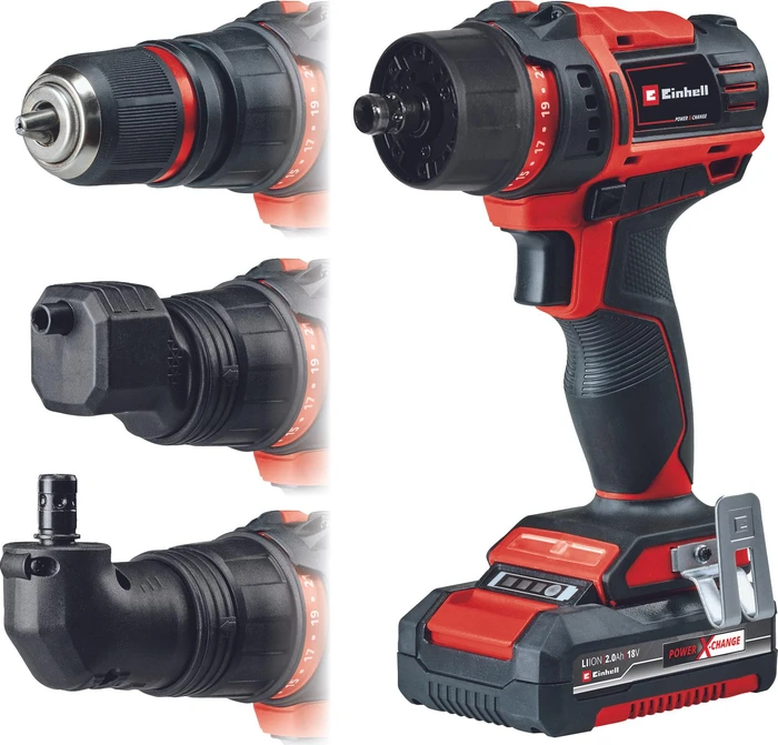 Einhell Expert TE-CD 18/45 3X-Li +22 Akku-Bohrschrauber inkl. Koffer + Akku 2.0Ah + Zubehör