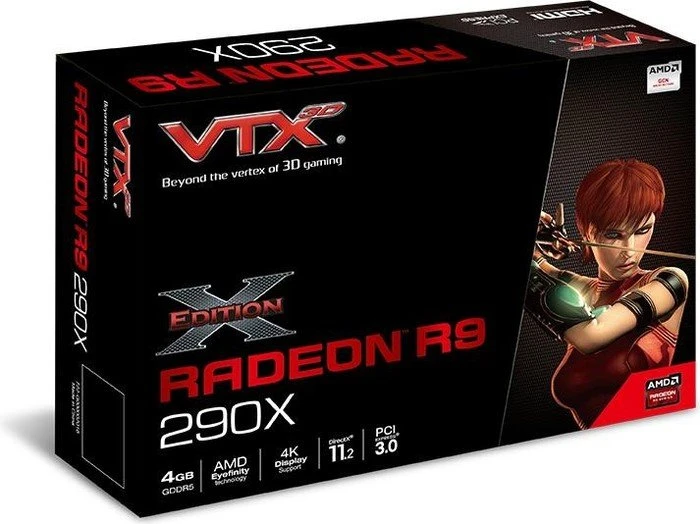 VTX3D Radeon R9 290X, 4GB GDDR5, 2x DVI, HDMI, DP