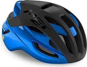 MET Rivale MIPS Helm black blue metallic matt glossy