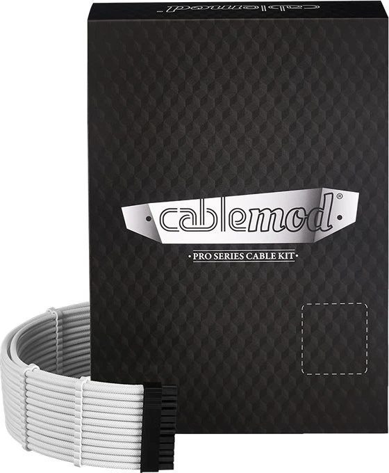 CableMod C-Series Pro ModMesh 12VHPWR Cable Kit for Corsair RM (Black Label), weiß
