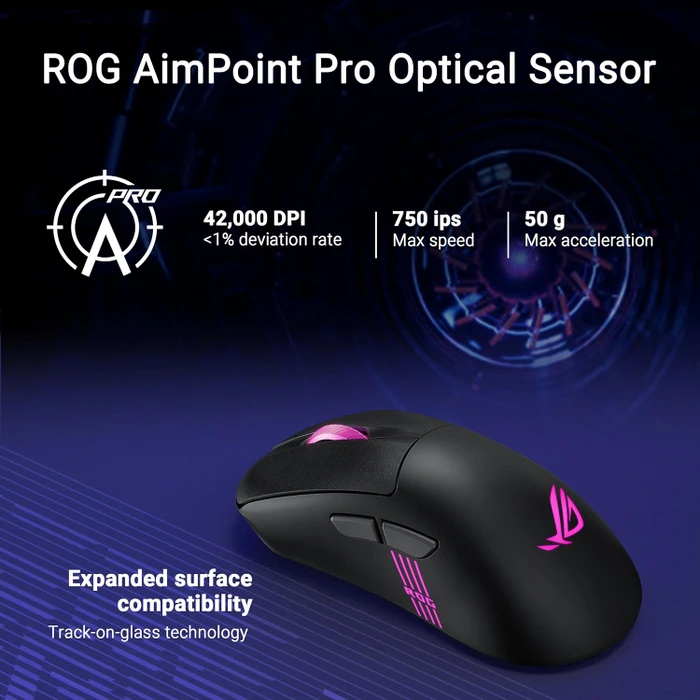 ASUS ROG Keris II Origin Wireless Black, USB/Bluetooth