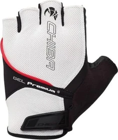 Chiba Gel Premium Fahrradhandschuhe weiß