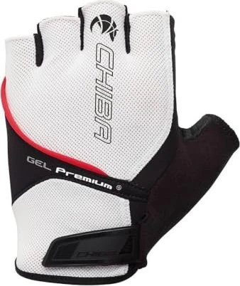 Chiba Gel Premium Fahrradhandschuhe weiß
