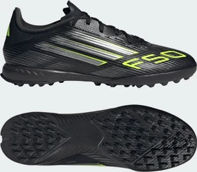 adidas F50 League TF core black/iron metallic/lucid lemon