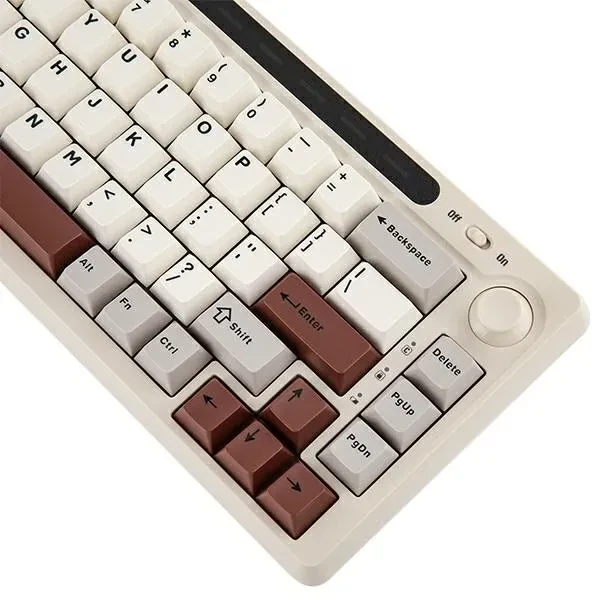Epomaker RT65 Wireless, Gray White, LEDs RGB, hot-swap, Epomaker Flamingo, USB/Bluetooth, US