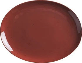 Kahla Homestyle siena red Platte oval 32x24.4cm rot