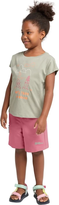 Jack Wolfskin Turbulence Hose kurz soft pink (Junior)