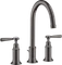 Hansgrohe Axor Montreux 3-Loch Waschtischarmatur 180 mit Hebelgriffen und Zugstangen-Ablaufgarnitur brushed black chrome Vorschaubild