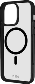 SBS Mobile Mag Frame Case für Apple iPhone 15 Pro Max schwarz