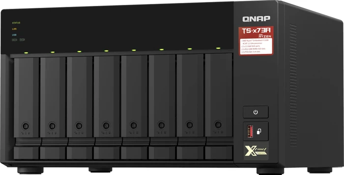 QNAP QuTS hero Turbo Station TS-873A-8G, 8GB RAM, 2x RJ-45 2.5GBase-T, 3x USB-A 3.1