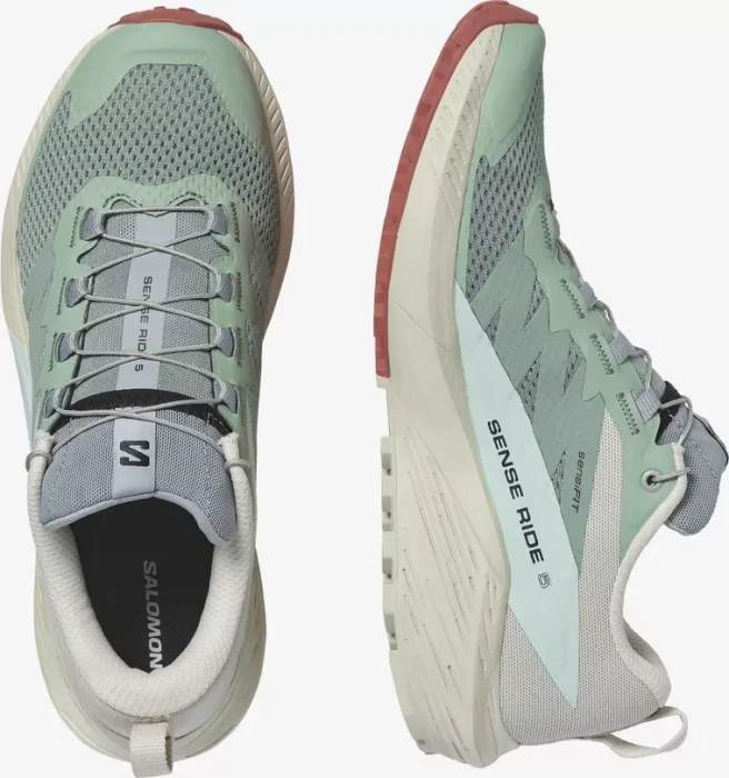 Salomon Sense Ride 5 lily pad/rainy day/bleached aqua (Herren)