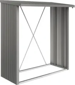 Biohort WoodStock 150 Kaminholzregal 157x102x199cm quarzgrau-metallic