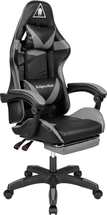 Krüger&Matz Warrior GX-150 Gamingstuhl, schwarz/grau