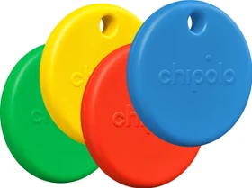 Chipolo Pop rot/blau/gelb/grün, 4er-Pack