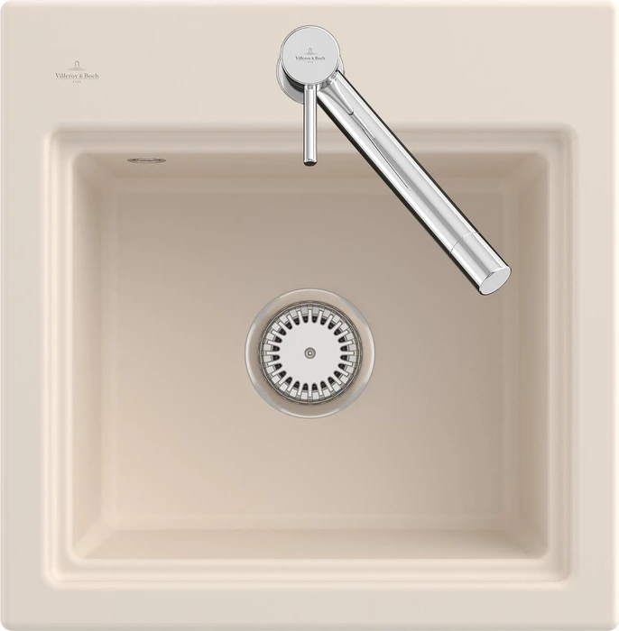 Villeroy & Boch Subway Style 50 S Einbau Becken mittig ivory