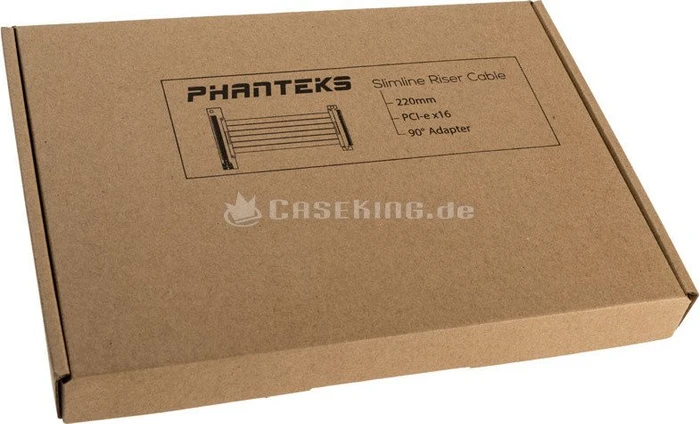 Phanteks Riser Kabel Premium, gewinkelt, PCIe 3.0, 220mm