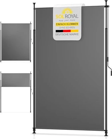 Sol Royal KM5 Klemmmarkise 100x310cm anthrazit