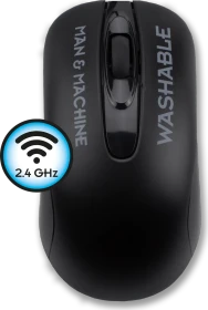 Man & Machine C Mouse washable wireless, schwarz, USB (CM/WI/B5)