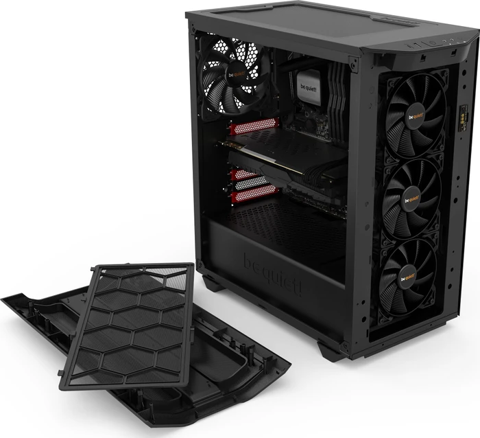 be quiet! Pure Base 500DX Red, Glasfenster