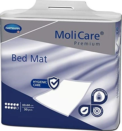 Hartmann MoliCare Premium Bed Mat 9 Tropfen Bettschutzeinlage, 40x60cm, 30 Stück