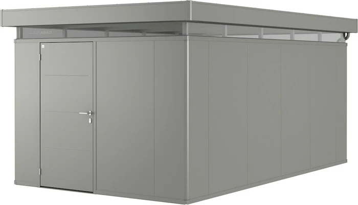Biohort CasaNova 3x5 Gerätehaus Türanschlag links quarzgrau-metallic