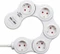 Brennenstuhl Vario Power bewegliche Steckdosenleiste mit USB-Ladefunktion, Schalter, 5-fach, 1.4m, weiß Vorschaubild