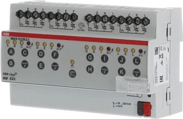 ABB VAA/S12.230.2.1 Ventilantrieb-Aktor 12-fach, 230V, 8TE REG, Schaltaktor