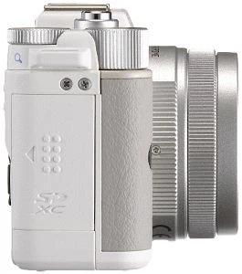 Pentax Q weiß mit Objektiv Q 02 Standard Zoom 5-15mm 2.8-4.5 AL
