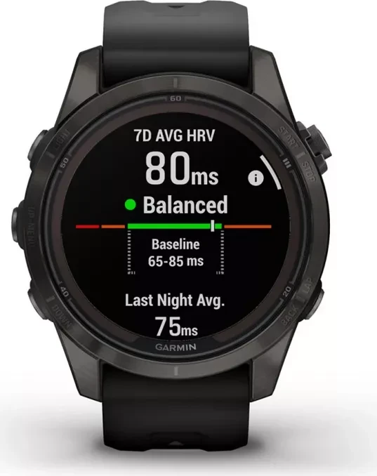 Garmin Fenix 7S Pro Sapphire Solar black/carbon grey
