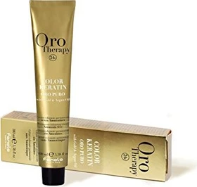 Fanola Oro Therapy Oro Puro Color Keratin Haarfarbe 5.2 hellbraun violett, 100ml