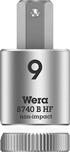 Wera 8740 B HF Zyklop Torx Steckschlüssel 3/8", 9x38.5mm