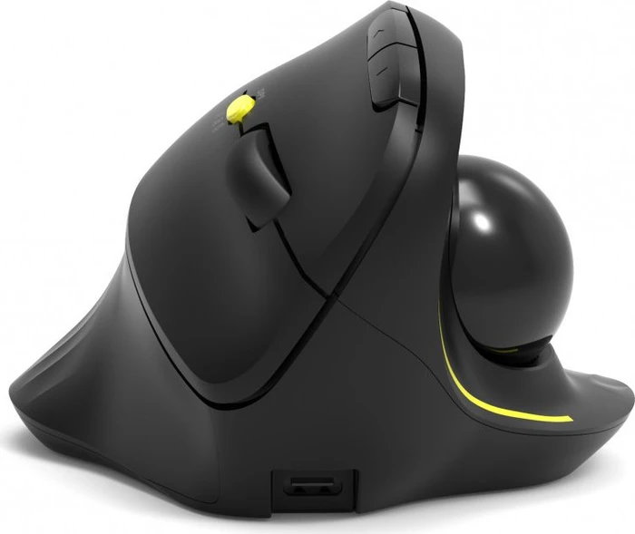 Port Designs Wireless Ergonomic Rechargeable Trackball, USB-A/Bluetooth