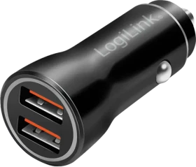 LogiLink USB-Kfz-Netzteil 2x USB-A 10.5 W schwarz