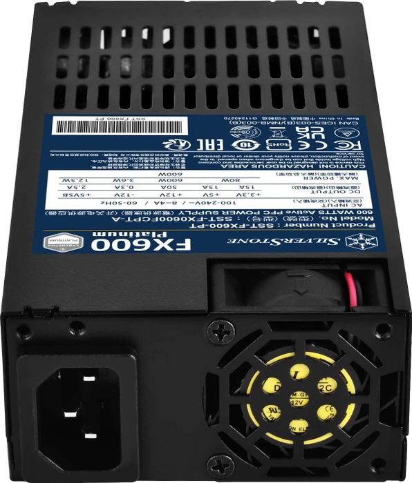 SilverStone FX600-PT Platinum 600W, Flex-ATX 2.4