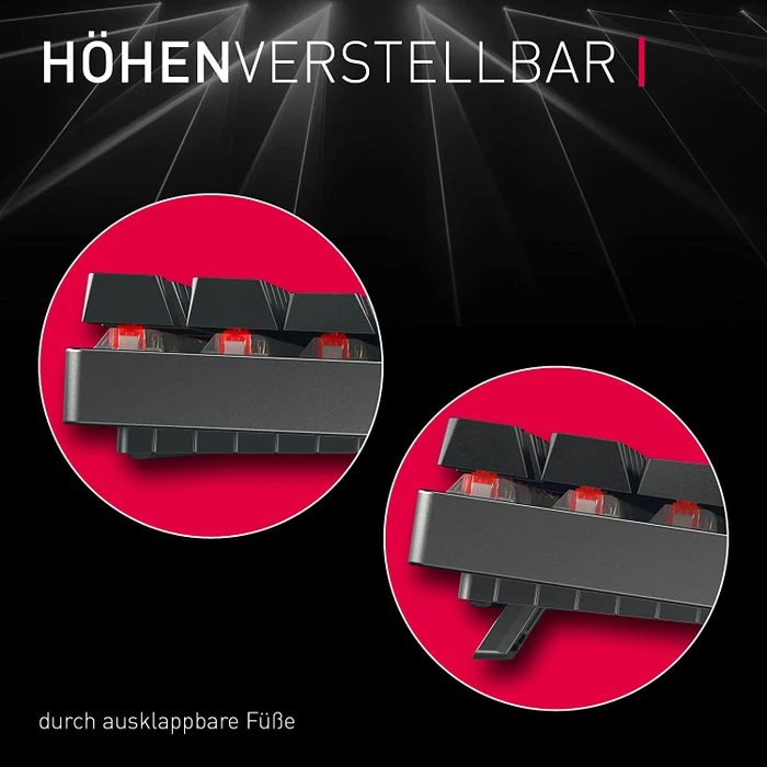 Cherry MX 8.2 TKL Wireless, silber/weiß, MX RGB RED, USB/Bluetooth, DE