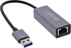 InLine Gigabit LAN-Adapter, RJ-45, USB-A 3.0 [Stecker] (33380F/33380P)