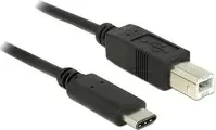 DeLOCK USB 2.0 Kabel, USB-B 2.0/USB-C 2.0, 1m
