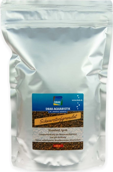 DRAK-Aquaristik Schwarztorfgranulat, standard, 2l