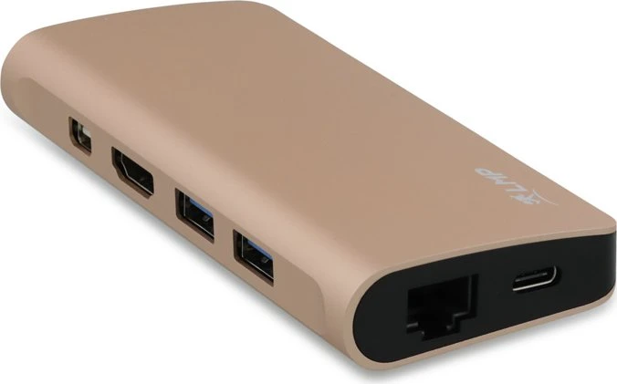 LMP USB-C Travel Dock, 9-Port, USB-C 3.0 [Stecker], gold