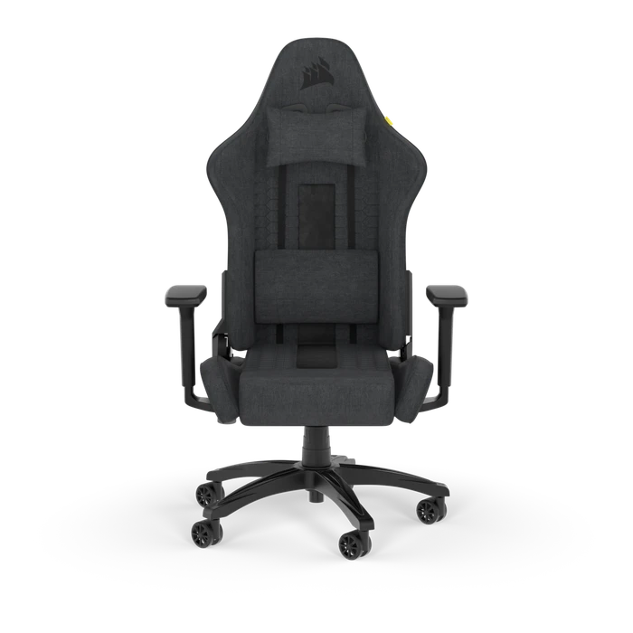 Corsair TC100 Relaxed Soft Fabric Gamingstuhl, schwarz/grau