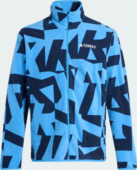 adidas Terrex Multi Printed Fleece Jacke ray blue/legend ink (Herren)