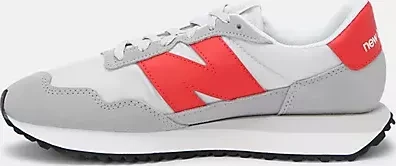 New Balance 237 concrete/grey matter/true red (Herren)
