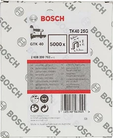 Bosch Professional TK40 25G verzinkt Tacker-Klammern, 25x5.8mm, 5000 Stück