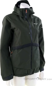 Salewa Puez Powertex Hybrid Funktionsjacke green/dark olive (Damen)