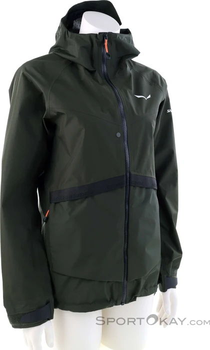Salewa Puez Powertex Hybrid Funktionsjacke green/dark olive (Damen)