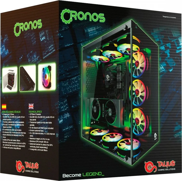 Talius Cronos RGB, Glasfenster
