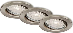 Briloner Dimm 5.5W Einbauleuchte alu, 3 Stück